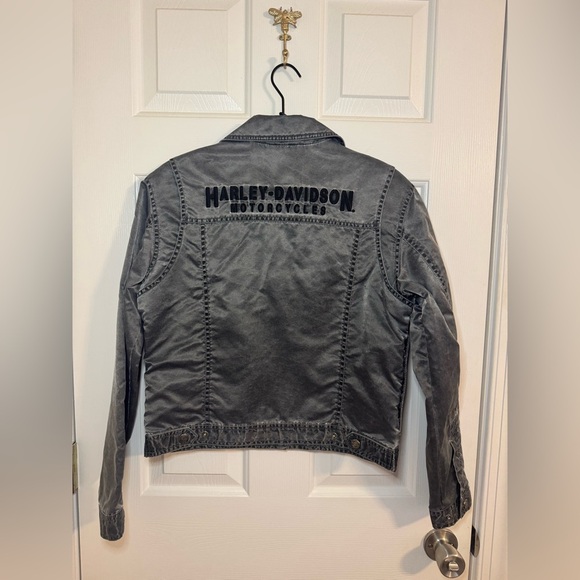 Harley Davidson Motorcycle Riding Jacket Women's Size Small Black Nylon - Picture 6 of 8